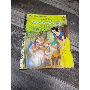 Disney Snow White Seven Dwarfs Little Golden Book 1984 Vintage Children Book